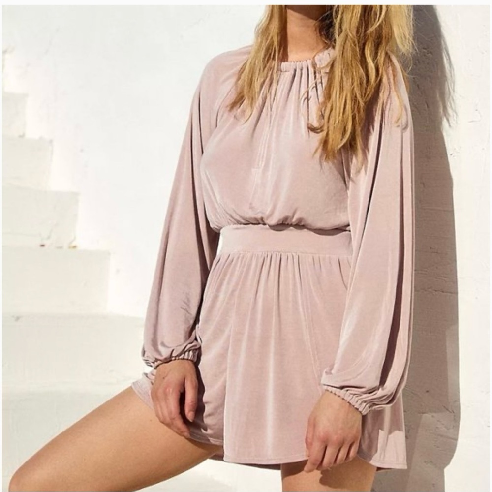 Free People Marina Del Rey Romper XS Mauve NWT